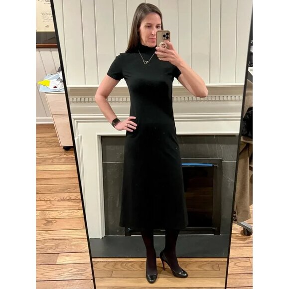 Club Monaco Black Mockneck Maxi Dress – Women’s Size XS, M - Picture 7 of 8